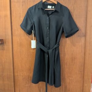 Wilfred Classic Black Midi Dress